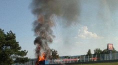 Požár dodávky zastavil provoz na dálnici D1! Začaly se tvořit kolony