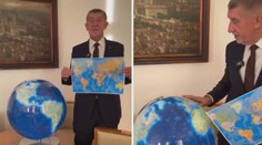 Babiš ukázal glóbus za 15 tisíc. Lidé mají jiný mozek než já, přiznal
