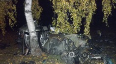 Tragický víkend na silnicích: BMW vylétlo ze silnice a přerazilo strom!