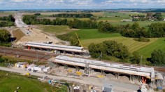 Při výstavbě dálnice klesla konstrukce mostu, otevření úseku se může zdržet