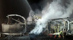 Obří požár kravína v Německu. V ohni zahynuly desítky zvířat