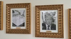 Trump vyvěsil v Bílém domě portréty prezidentů. Bidena nahradil automatickým perem