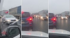 Kvůli nehodě se D8 zastavila, řidiči měli odjíždět záchranářskou uličkou!