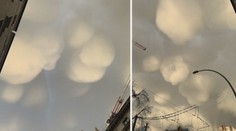 Úžasná podívaná nad Berlínem! Lidé pozorovali oblačné bubliny. VIDEO