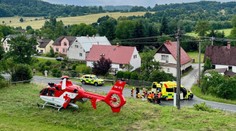 Během pár hodin hned tři nehody motorkářů. U všech zasahoval i vrtulník