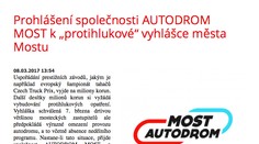 Autodrom Most - zákaz ježdění na okruhu? No to je ale nesmysl!
