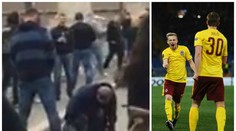 NECHUTNÉ! Fanoušek Sparty močil v Římě na žebračku