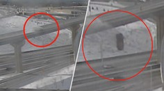 VIDEO: Řidič přežil nehodu, při které spadl s autem z výšky 21 metrů
