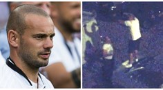 Fotbalistu Sneijdera zatkla policie! Opilý zdemoloval cizí auto