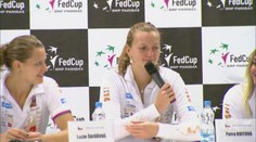 Chlapi v šatně jsou pro nás důležití, smála se Kvitová a bavila novináře