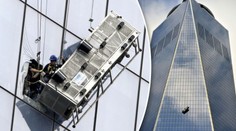 Hodiny hrůzy! Dělníci viseli na plošině mrakodrapu v New Yorku