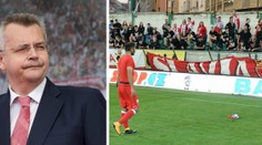 Fanoušci Slavie napravují ostudu, Tvrdík označil gesto za nechutné!