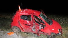 Opilý řidič (18) otočil auto přes střechu, spolujezdec (18) zemřel!