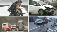 Sníh na silnicích způsobil chaos. Teď hrozí náledí! VAROVÁNÍ