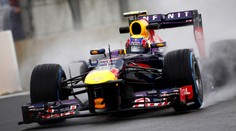 V Brazílii na F1 prší! Deštivý trénink vyhrál končící Webber