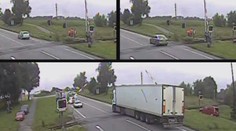 Ignorovali světla na přejezdu, od srážky je dělily vteřiny! VIDEO