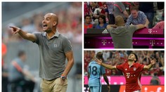 Podpisy, objímání a těsná porážka. Guardiola se vrátil na Bayern