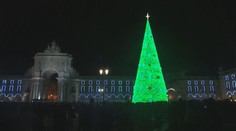 V Portugalsku rozsvítili 30 metrů vysoký strom složeného ze světel