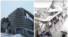 Hokejové neštěstí: Střecha stadionu se zřítila pod náporem sněhu