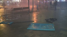 V Brně někdo odpálil pyrotechniku na mobilní toaletě. Rozmetalo ji to na kusy