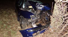 Řidič rozbil auto o strom, ve velmi vážném stavu skončil v nemocnici