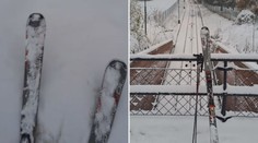 Sněhová nadílka v Praze vylákala lyžaře na Petřín, je krásně sjízdný