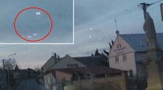 Záhadný úkaz nad Kroměříží. Svědci nafilmovali podivná světla na nebi