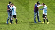 VIDEO: Messiho líbal blázen, co má na triku i sexuální obtěžování