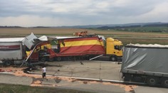 Nehoda na šest hodin zcela uzavřela D1 směrem na Prahu