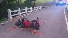 Na Strakonicku havaroval motorkář. Mrtvého muže našli svědci u potoka