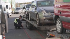 Policisté kontrolovali nákladní auta. Problém měla třetina vozů