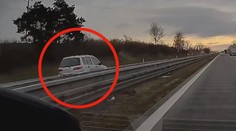 Muž se po dálnici řítil v protisměru. Policie ji musela uzavřít