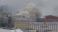 Poplach v Moskvě: Ministerstvo obrany hoří, požár se stále šíří!