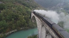 Parní lokomotiva se opět prohání slovinskými Alpami
