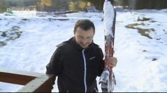 Sníh přilákal první lyžaře. Vlek spustili v Jiřetíně pod Jedlovou