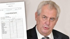 Máme vysvědčení prezidenta Miloše Zemana: To se budete divit!