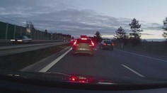K nehodě chybělo málo. Tomáše vybržďoval na dálnici agresivní řidič