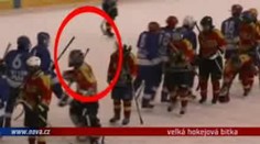 Video: Velká bitka hokejových žáků!