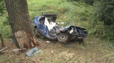 Otec nezvládl řízení, dcera (25) po nárazu do stromu zemřela