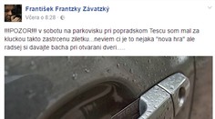 Řidiči pozor, nová hrozba na parkovištích! Můžete se zranit