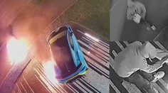 Žhář, který zapálil luxusní auto, se sám potrestal. Zřejmě se také popálil