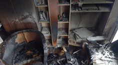 Klasický "adventní" požár vyhnal majitelku s dítětem z bytu