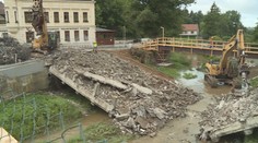 Most ve Velkém Meziříčí spadl ještě před plánovanou demolicí!