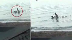Milenci si to rozdali v moři u pláže! Kolem chodili turisté. VIDEO
