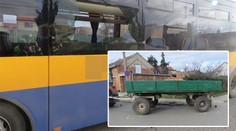 Autobus s dětmi boural! Ve škole jich záchranáři ošetřili třináct!