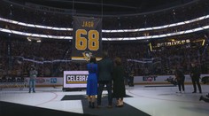 Pittsburgh vyřadil Jágrův dres. Byly to nejlepší roky mého života, řekl Jágr a rozplakal svou maminku