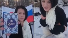 Zatkli Slovenku, která pomočila a spálila korán! Hrozí jí tvrdý trest