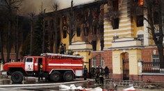 Velký požár v ruském výzkumném centru. Vyvíjely se tam i rakety pro invazi