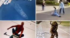 Šílené pády, dítě v koši, Spiderman! Tohle nafotil Google na "Street View"