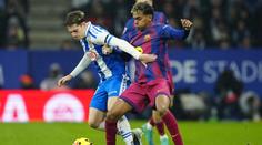 Barcelona zvládla derby s Espanyolem. Rozhodla dvěma góly v závěru